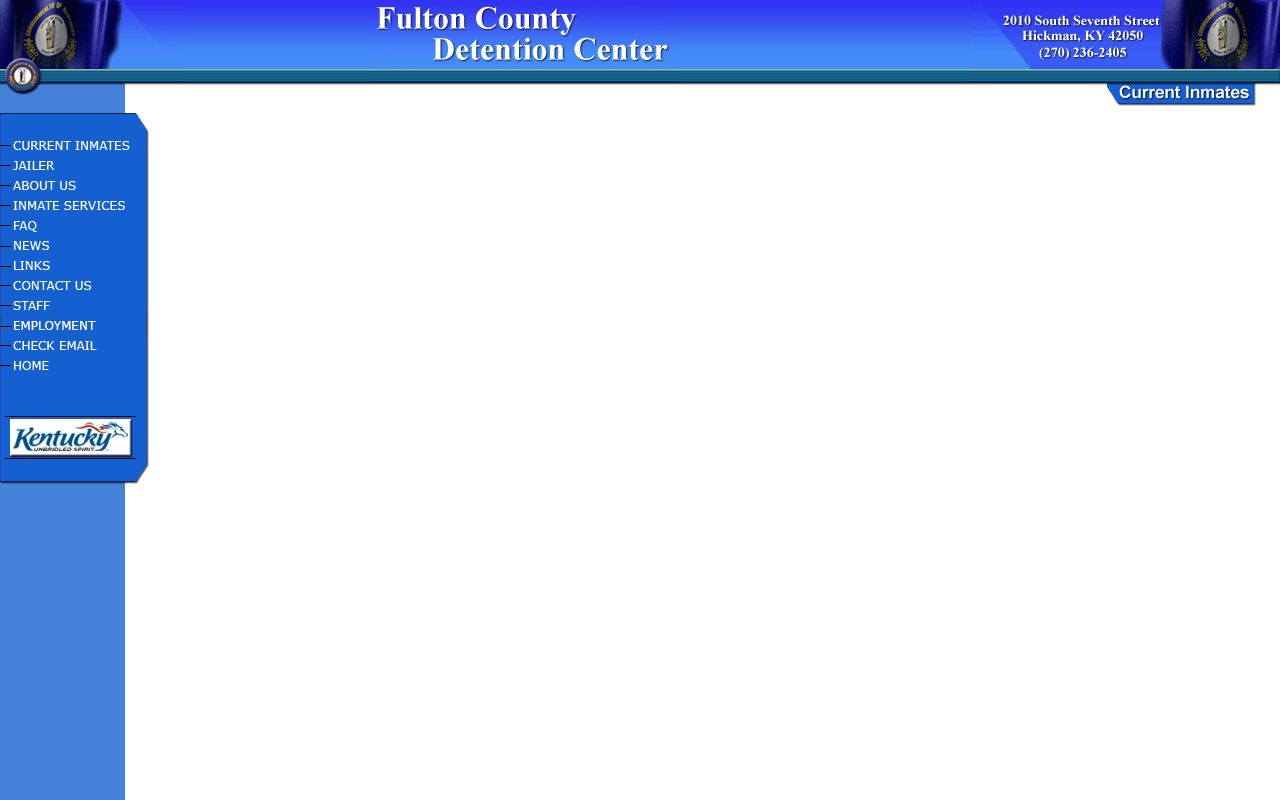 Historical Fulton County Detention Center inmate list endpoint availability screen